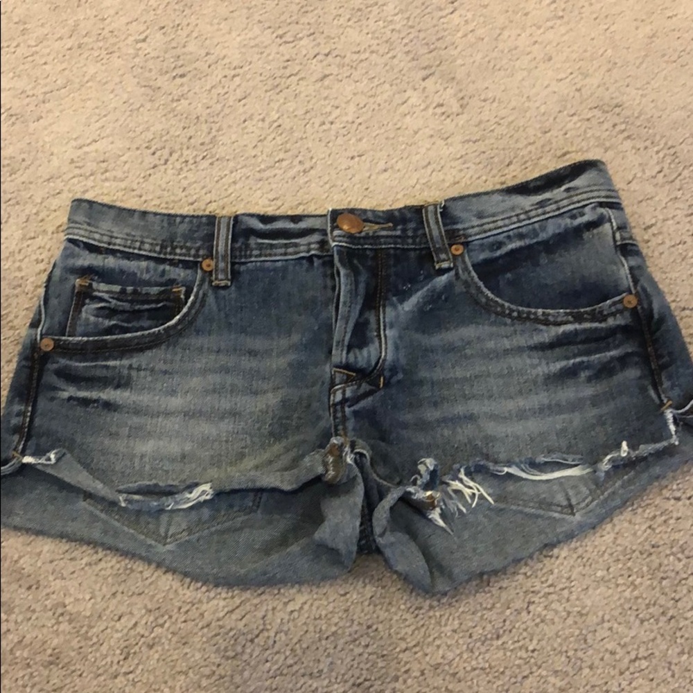 Free people denim shorts